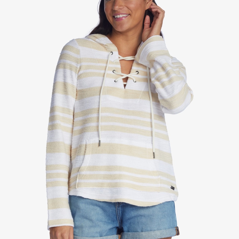 Roxy Surfing Sunshine Poncho‎ Hoodie Size Large